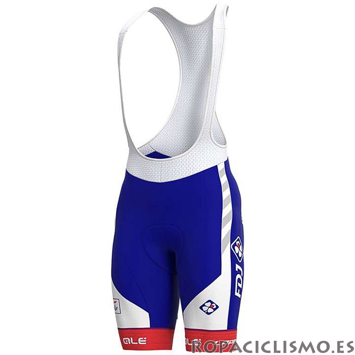 2020 Maillot Groupama-FDJ Tirantes Mangas Cortas Rojo Azul